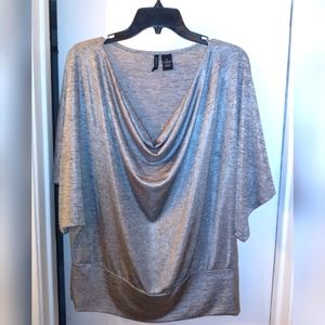Shimmering Silver Top
